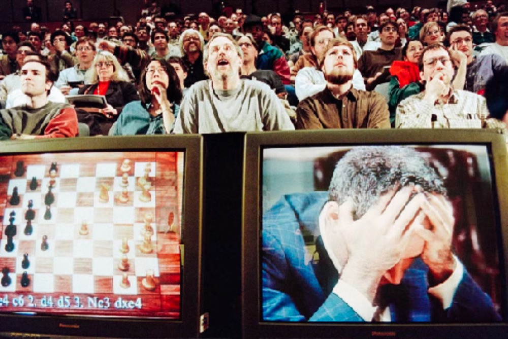Deep Blue beats Kasparov